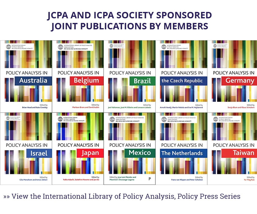 c.	JCPA AND ICPA SOCIETY SPONSORED JOINT PUBLICATIONS BY MEMBERS