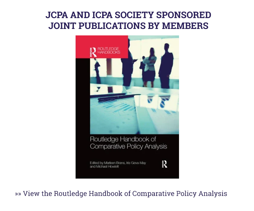 c.	JCPA AND ICPA SOCIETY SPONSORED JOINT PUBLICATIONS BY MEMBERS