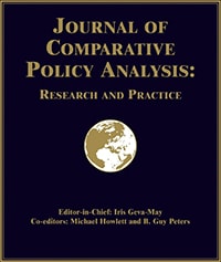 Journal of Comparative Policy Analysis Cover